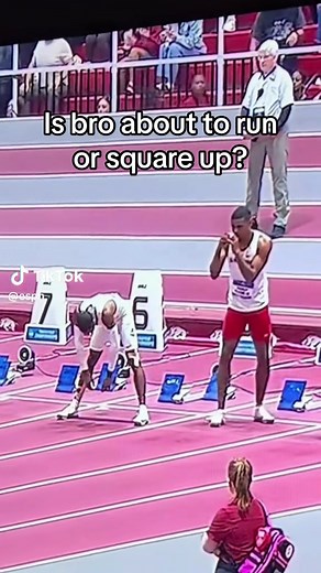 Athlete Squares Up or Runs? Track and Field Debate