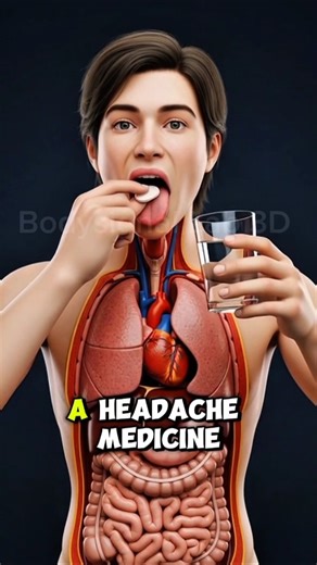 “From Tablet to Relief: The Hidden Journey of Headache Medicine”#shorts #ytshorts #youtubeshorts