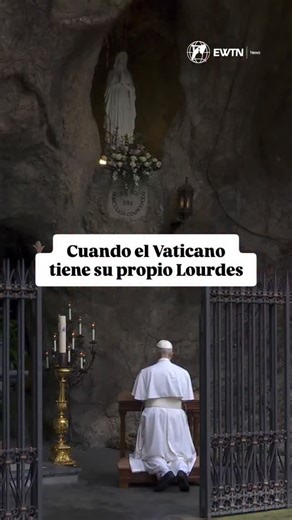 ACI Prensa | El Papa León XIV recibió a un grupo de enfermos frente a la Gruta de Lourdes, en los Jardines Vaticanos, con motivo de la Fiesta de Nuestra... | Instagram