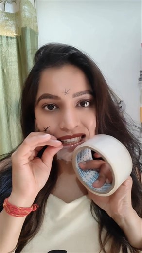 cello tape makeup removing hack#cello tape hack #youtubeshorts