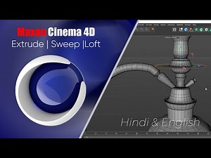 Spline modeling in cinema 4d | Extrude | Loft | Sweep