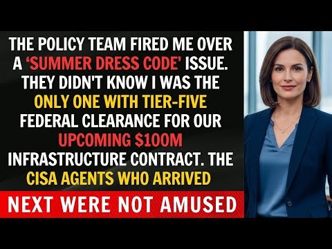 Fired by My Boss Over the Dress Code — Then I Watched the Government Cancel Their $100M Contract.