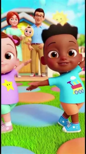 Happy Kids Nursery Rhymes 🎶 | Fun 3D Toddler Songs with Family#shortsvideo