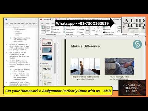 SAM Capstone Project 1a PowerPoint Modules 4-7 | Shelly Cashman Cengage Mindtap