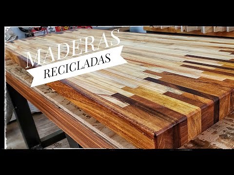 MESA con maderas RECICLADAS ( El sobre )