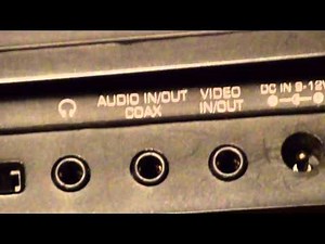 How to use a portable DvD player as a monitor for a console