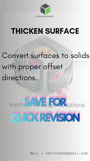 Thicken Surface - Creo