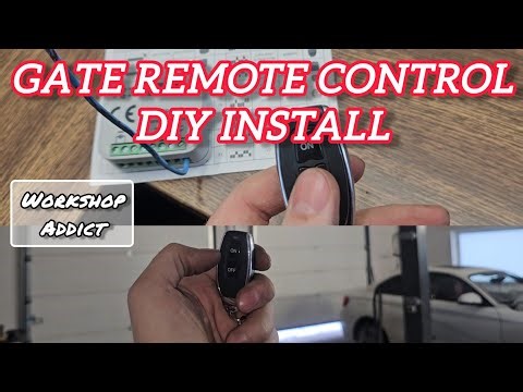 DIY Gate Remote Control Installation (433MHz 2-Channel Receiver + Antenna Mod)
