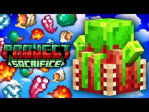 Minecraft Project Sacrifice | ARTIFICIAL DIAMONDS & FAST MOB FARMING! #6 [Modded Questing Skyblock]