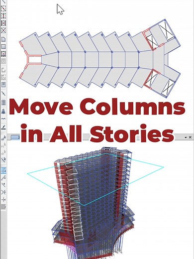 ETABS Tutorial: Move Columns Across All Stories Easily
