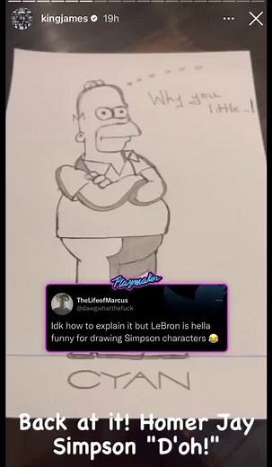 LeBron James y Bart Simpson: Arte en Acción