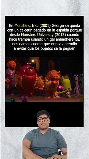 😱En monster inc (2001) - george nunca aprendio la leccion #peliculas #mounstruos