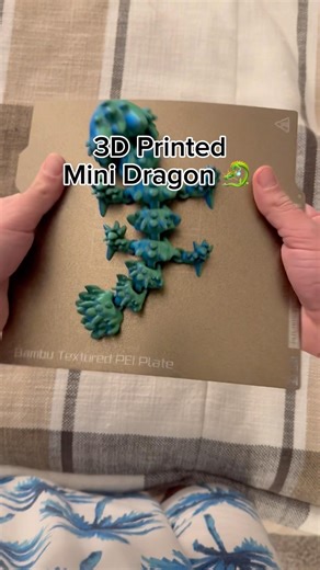 3D Printed Mini Dragon 🐉 #3dprint #3dprinterupgrade #3dprinting #3d #3dprintingmachine #steakwad