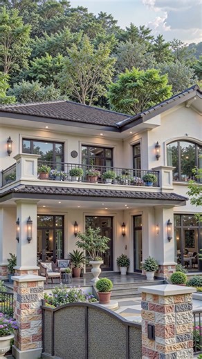 Luxury Garden Villa Tour | Beautiful Home with Wide Outdoor Space #modelbuilding#architecture