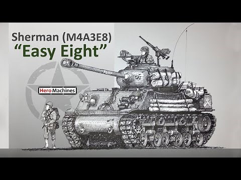 How to draw Sherman tank "Fury"