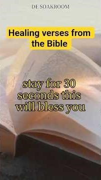 Healing verses from the Bible #bibleverse #prayer #innerpeace
