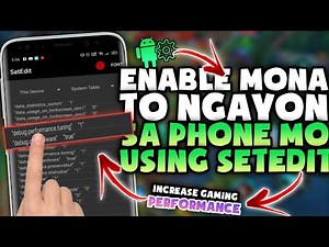 GPU ACCELERATION!! Turn On Gpu Acceleration Features sa Device Mo Using Setedit [Part2]