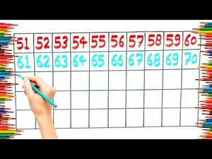 Learn & write 51-100 | Numbers writting practice| 51 to 100 | Kids Video | Math Numbers Ginti video