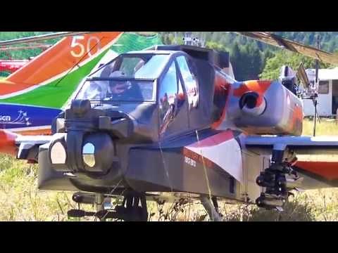 Boeing Defense AH-64 Apache attack helicopter RC turbine model