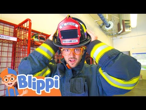 Blippi Visits a Firetruck Station | BEST OF BLIPPI TOYS | Educational Videos for Kids