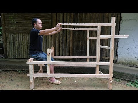 Primitive Skills: Loom Weaving !