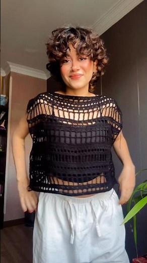 Easiest mesh crochet vest for summer☀️😍