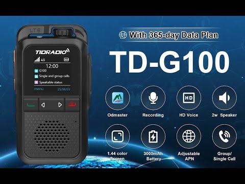 TIDRADIO Global LTE Push to Talk Unlimited Range Walkie Talkies Set