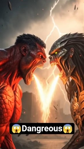 Predator VS Red Hulk Fusion #short #viral #marvel #shortfeed #fyp