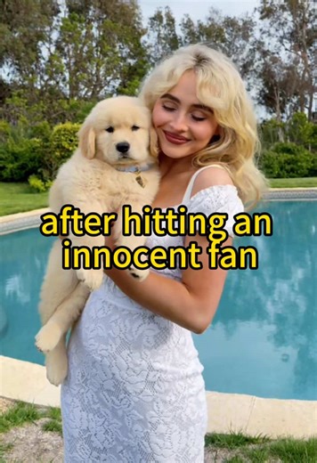 After hitting an innocent fan, Sabrina Carpenter immediately took three actions to make amends! #foryou #celebrity #usa #sabrinacarpenter