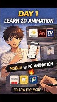 Day 1 - learning 2d animation - mobile softwares for animation || shinka animation