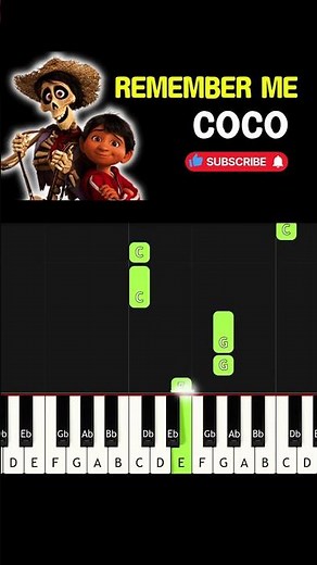 👆 How to play REMEMBER ME - Coco 🎹 Easy Piano TUTORIAL #shorts
