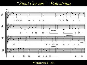 Palestrina - Sicut Cervus - Tenor