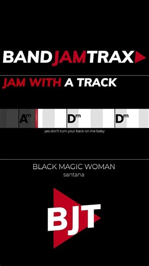 Black Magic Woman by Santana | BANDJAMTRAX EASY GUITAR | Jam With A Track