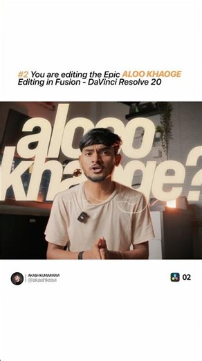 ALOO KHAOGE Editing for Blinkit in DaVinci Resolve Fusion - Motion Graphics in Fusion