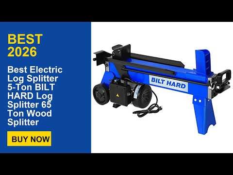 Best Electric Log Splitter 5-Ton BILT HARD Log Splitter 65 Ton Wood Splitter