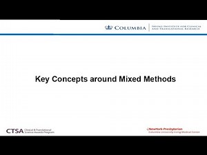 Mixed Methods for Public Health Scientists - Key Concepts (2/4)