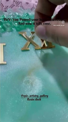 Resin wall clock | how to make resin clock tutorial . #resinclock #resin #resinwallclock #shorts