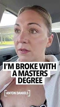 Woman says she has a Master's Degree and still broke, shouldn't have to get a second job to survive