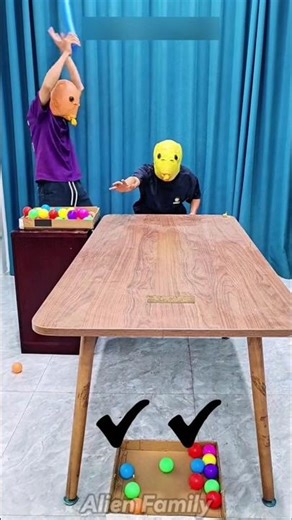 😂 Alien Family Playing Pot the Ball with Hillarius Punishment | Game Challenge #alienfamily #shorts