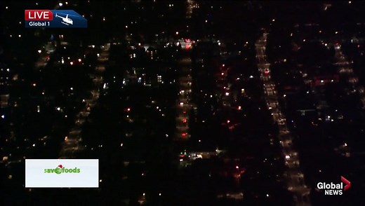 Strobing street lights on 26 Ave. S.W…disco party?