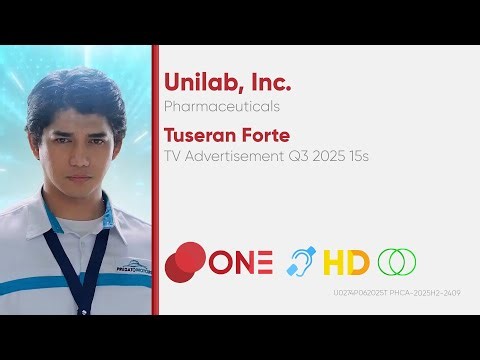 Tuseran Forte TV Ad Q3 2025 15s (Philippines) [CC/HD/ST]