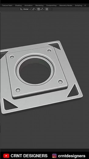 Blender Modeling - BM64 #blendermodeling #3dmodelingtutorial #shorts #hardsurfacemodeling