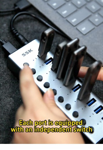 Rechargeable USB Hub for Charging and Connectivity