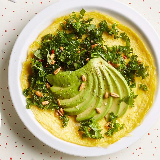 Avocado & Kale Omelet