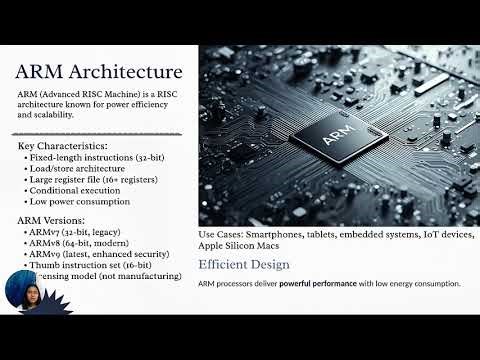 Presentation: Instruction Set Architecture: x86, ARM and RISC vs CISC