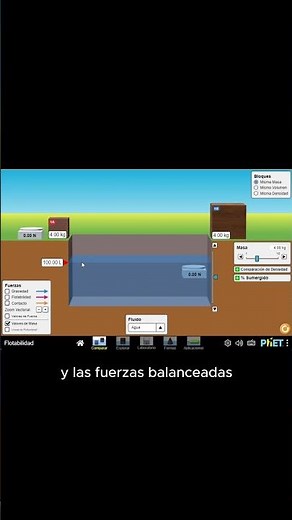 🛶 Conoce la nueva simulación de PhET "Flotabilidad" #fisica #ciencias