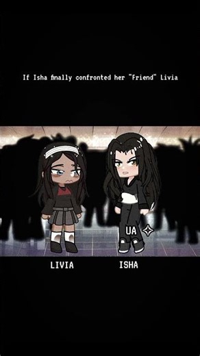 If my oc Isha confronted her bully #unknown_artist1234 #gacha #gachalife #gachaangst #angstn