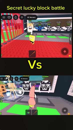 Secret lucky block battle #viral