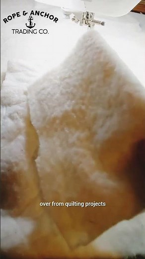 Zig Zag stitch your left over quilt batting together for another quilting project. #quiltbatting