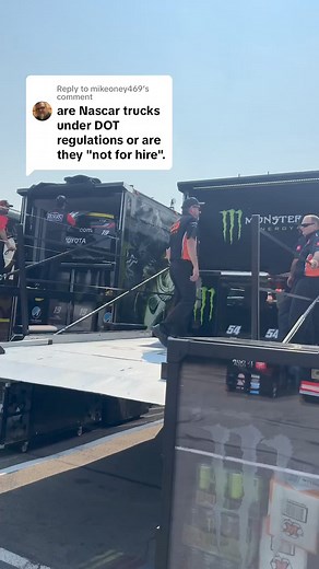 Do NASCAR haulers follow DOT regulations? #NASCAR #hauler | Joe Gibbs Racing
